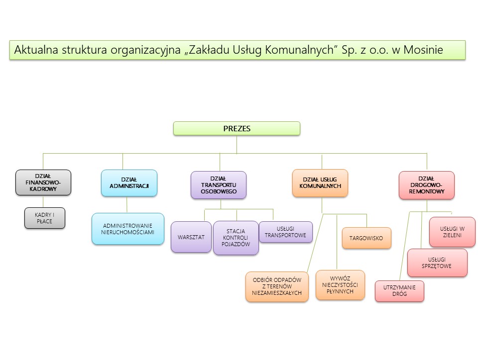 Struktura organizacyjna spólki